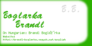 boglarka brandl business card